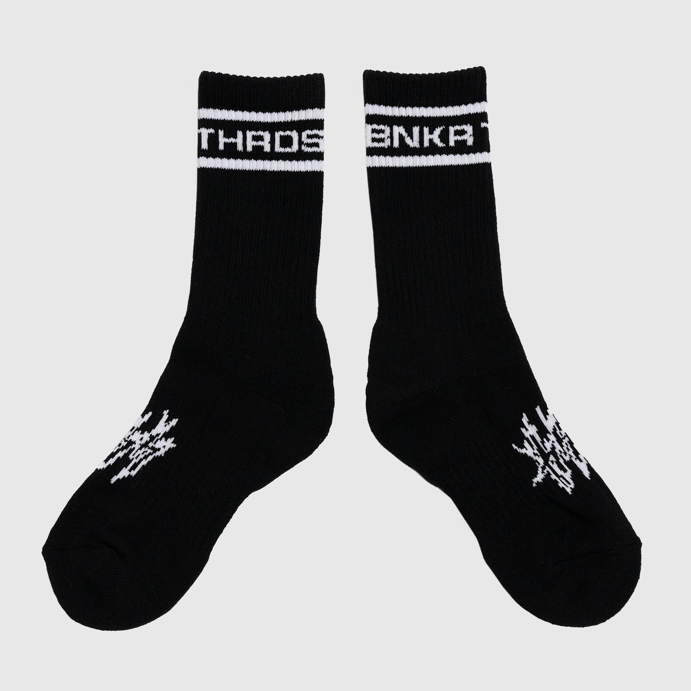 4K Wordmark Sock Black