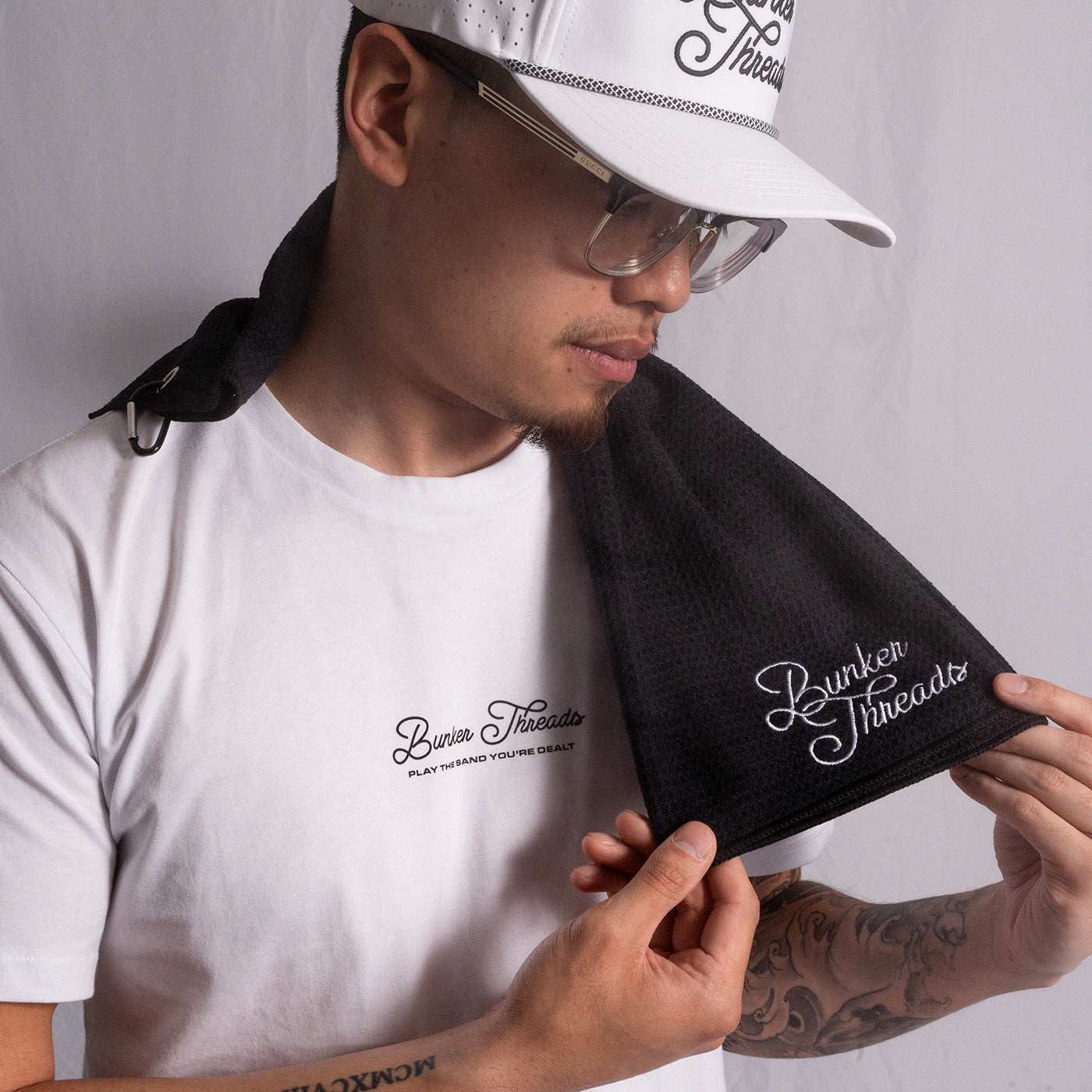 Script Tri-Fold Towel