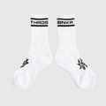 4K Wordmark Sock White